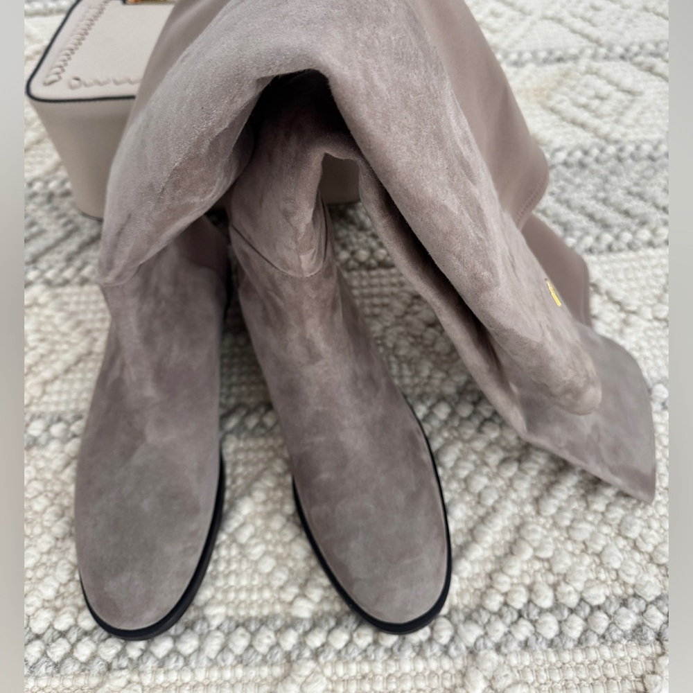 Stuart Weizman Over the Suede Knee-High Boots - Picture 5 of 15